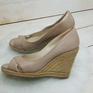 Dorothy Perkins slip on open toe wedges sz 6